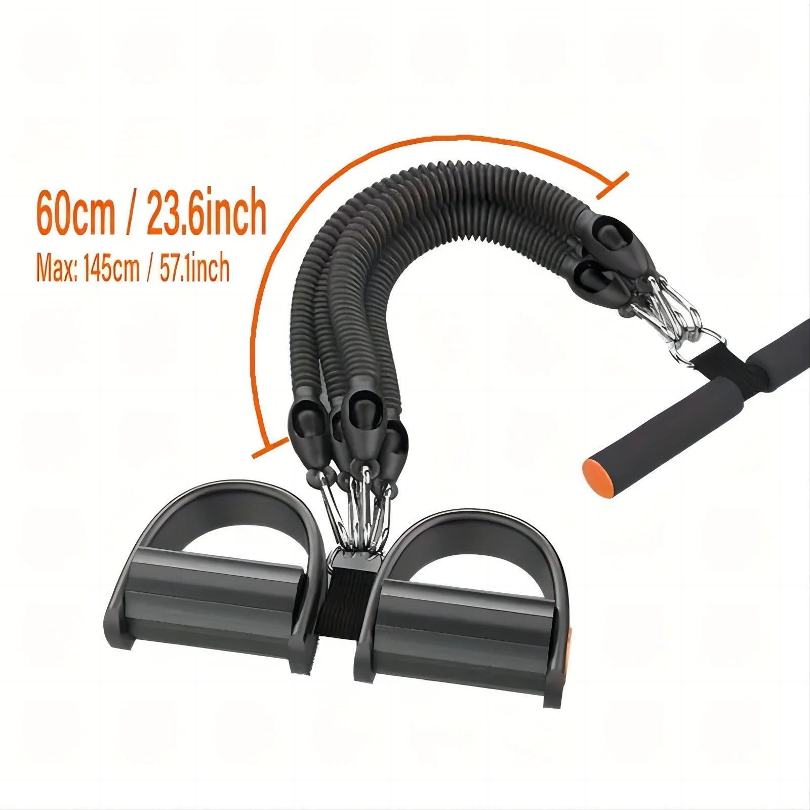Fhizio Pedal Resistance Band Puller – Full Body Toning & Stretching Tool for Home Workouts