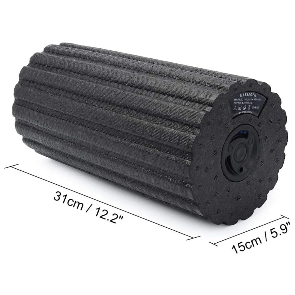 Fhizio Electric Vibration Foam Roller – Deep Tissue Muscle Recovery & Pain Relief