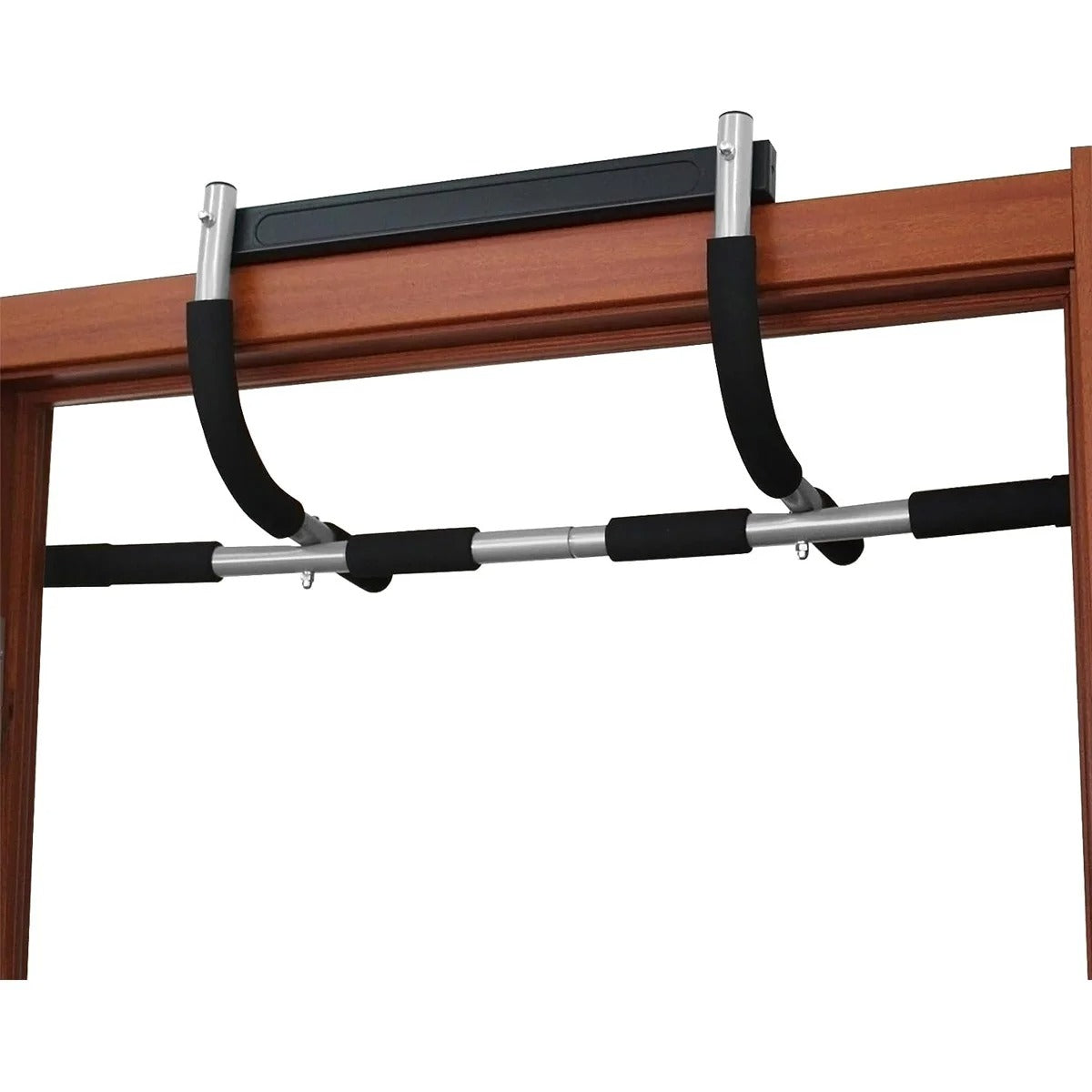 Fhizio Heavy-Duty Doorway Pull-Up Bar – No Drill, Multi-Grip Upper Body Workout