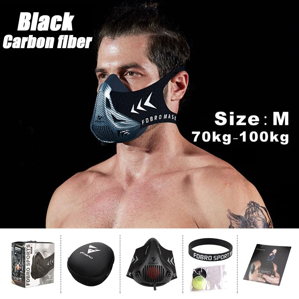 Fhizio Elevation Training Mask – Adjustable Breathing Resistance Mask for Cardio, HIIT & Endurance