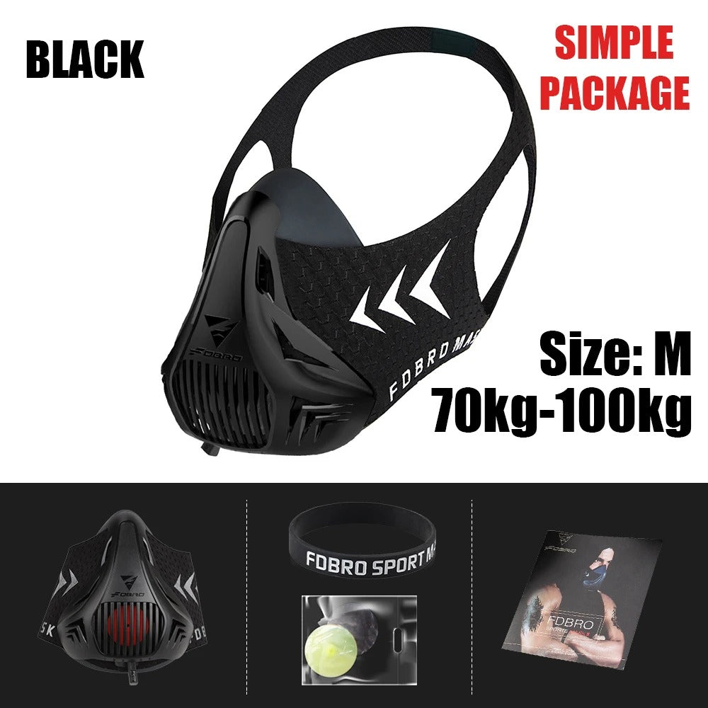 Fhizio Elevation Training Mask – Adjustable Breathing Resistance Mask for Cardio, HIIT & Endurance