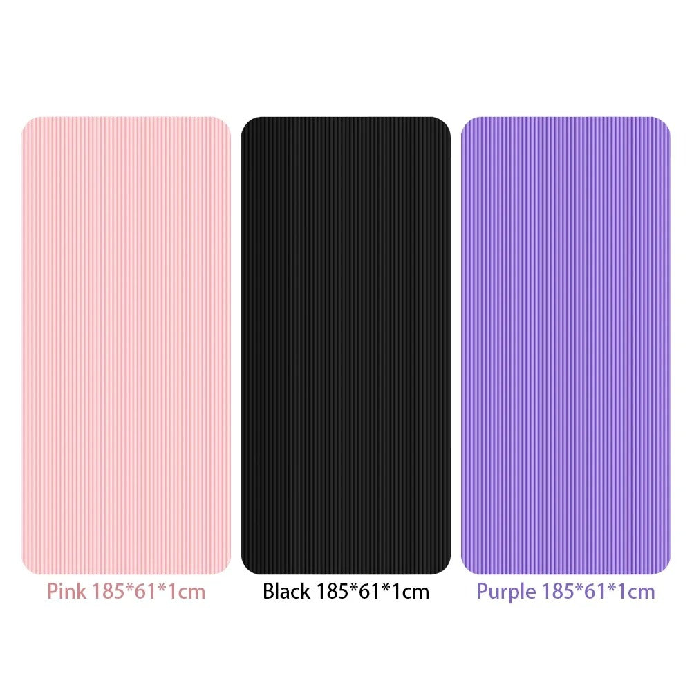 Fhizio Anti-Slip Exercise & Yoga Mat – 185x61cm Extra Long & Thick (1cm) for Home Workouts & Pilates