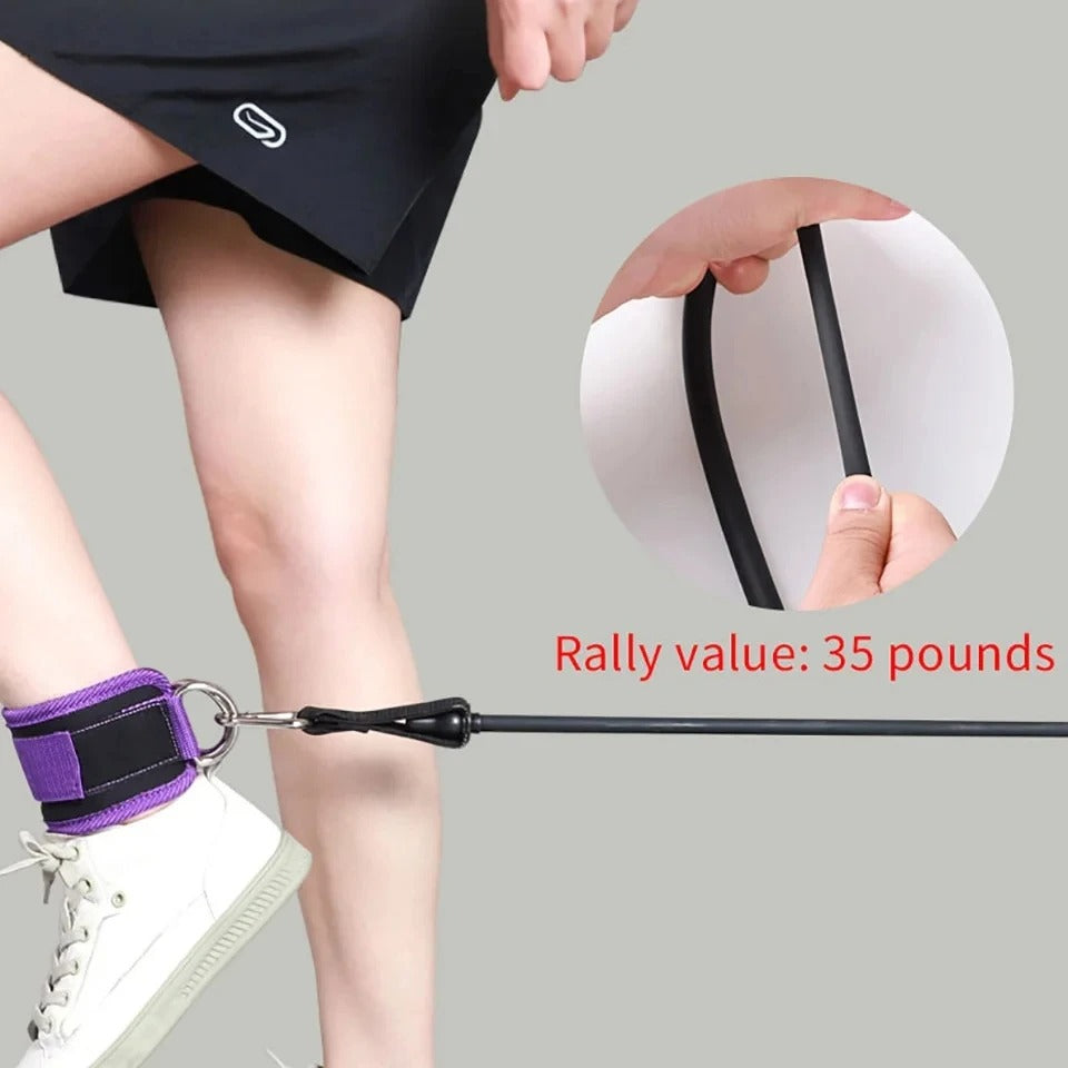 Fhizio Ankle Resistance Bands Set – Glute & Leg Workout Bands with Adjustable Straps