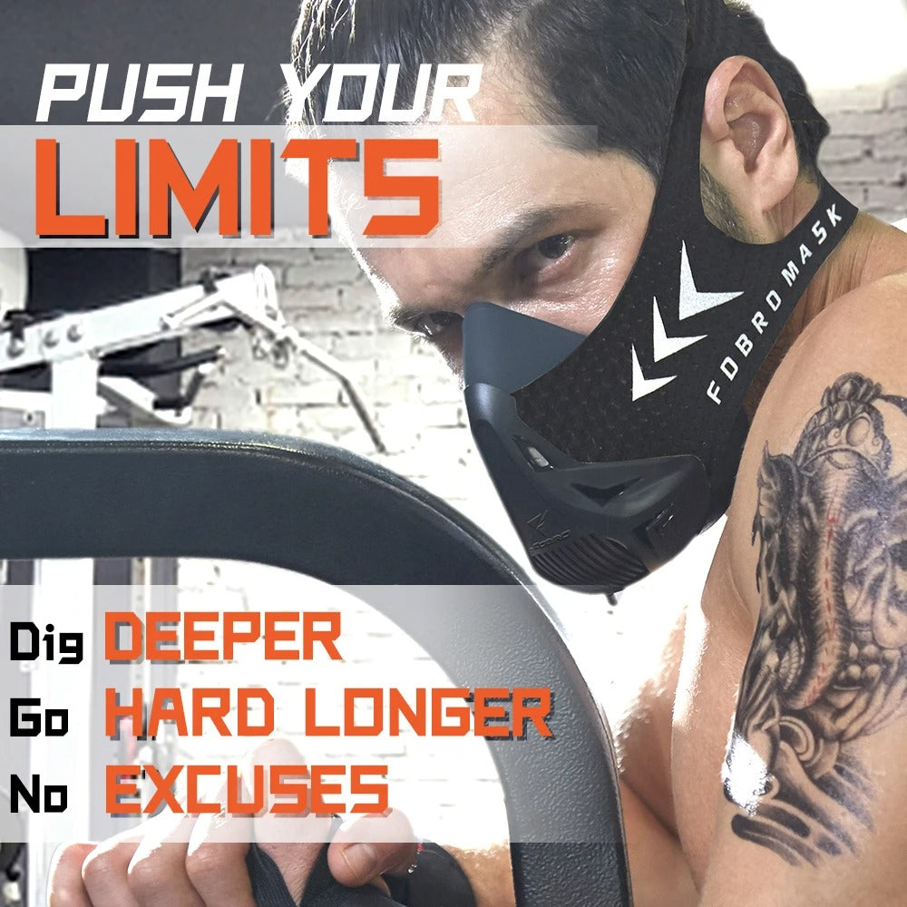 Fhizio Elevation Training Mask – Adjustable Breathing Resistance Mask for Cardio, HIIT & Endurance