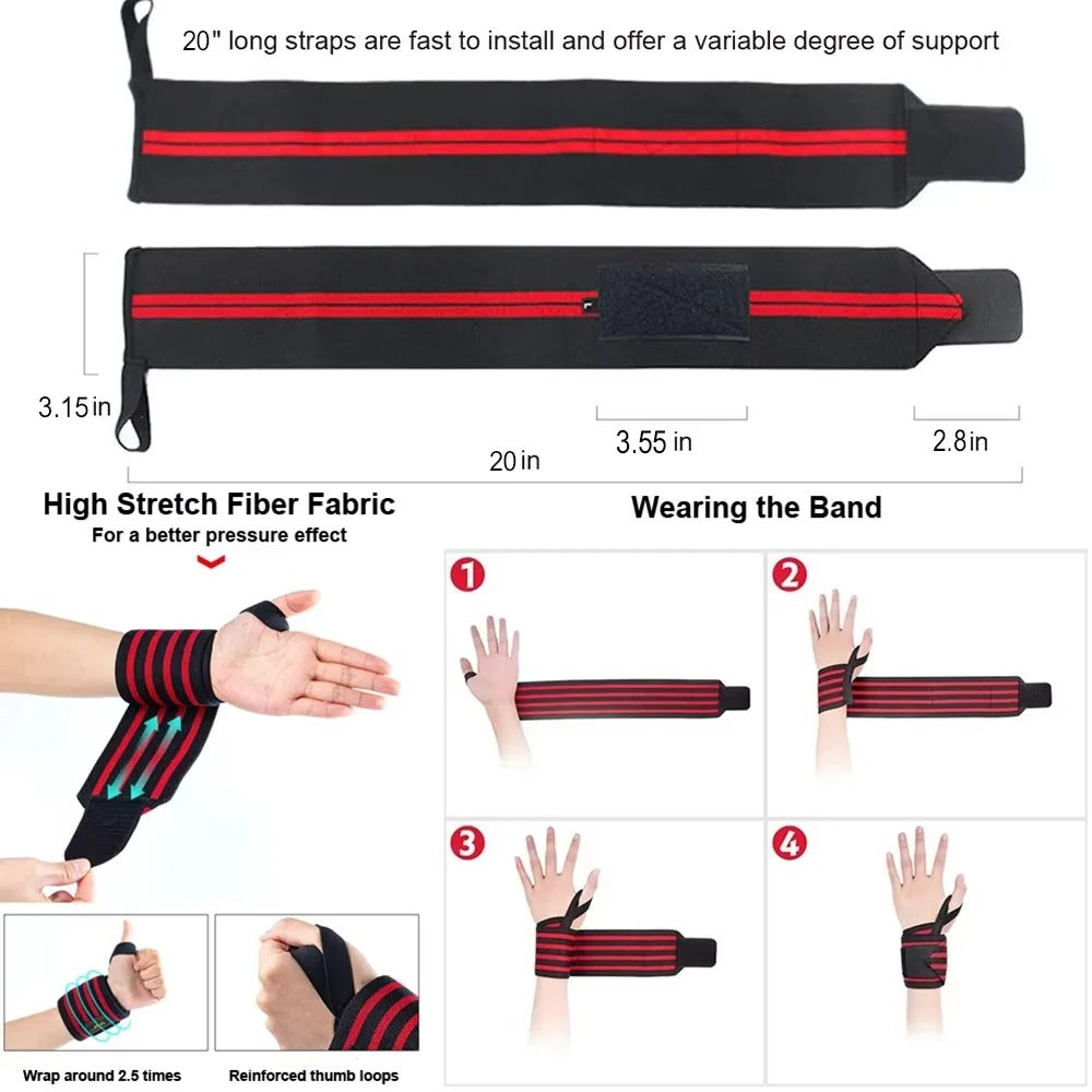Gym Gear & Wraps – Wrist Support for Weightlifting & Fitness