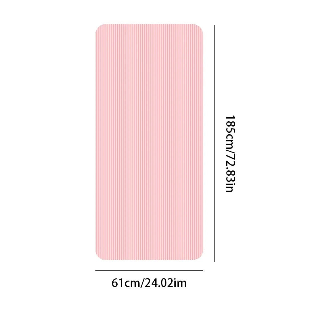 Fhizio Anti-Slip Exercise & Yoga Mat – 185x61cm Extra Long & Thick (1cm) for Home Workouts & Pilates