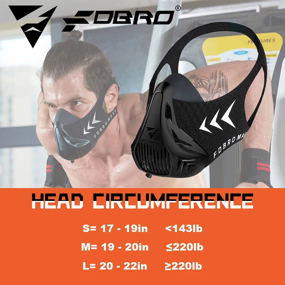 Fhizio Elevation Training Mask – Adjustable Breathing Resistance Mask for Cardio, HIIT & Endurance