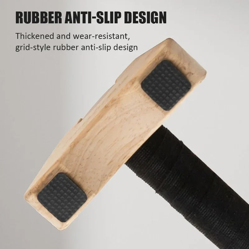 Wooden Push-Up Bars with Anti-Slip Grip – Comfortable, Sweat-Resistant & Non-Slip Base for Home Fitness & Calisthenics