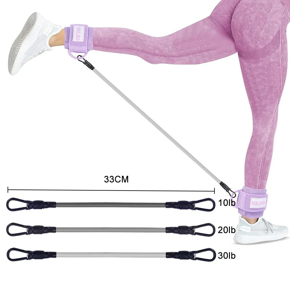 Fhizio Ankle Resistance Bands Set – Glute & Leg Workout Bands with Adjustable Straps
