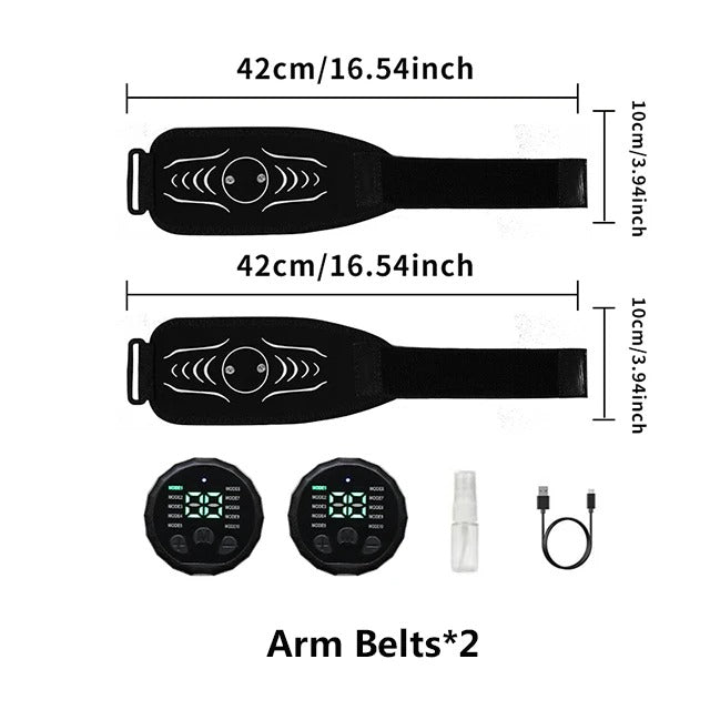 EMS Abs Muscle Stimulator Pad – Wireless Ab Toning Belt for Home Fitness & Recovery